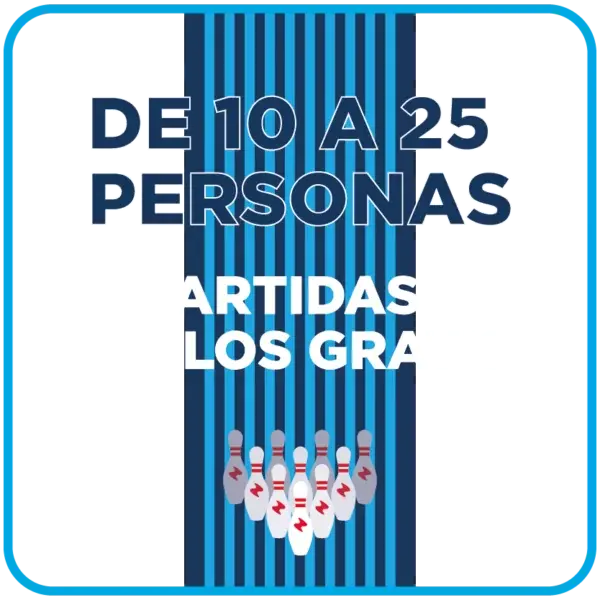 Promoción para empresas: de 10 a 25 personas 2 partidas de bolos gratis