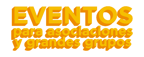 Text: Events for associations and large groups. Ozone Zaragoza